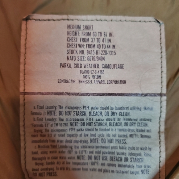 Military Camo Parka cold weather Camouflage  Jacket - Picture 6 of 6